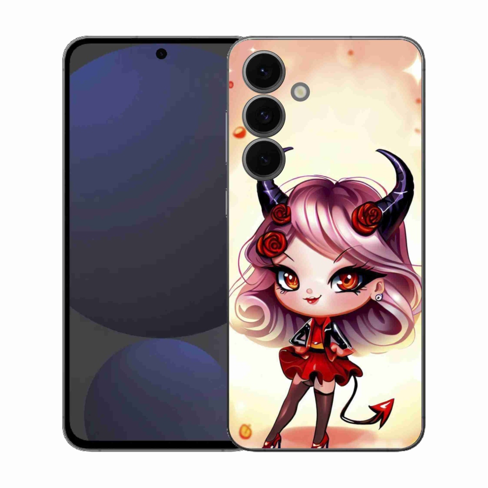 Gelový kryt mmCase na Samsung Galaxy S25 FE - kreslená čertice