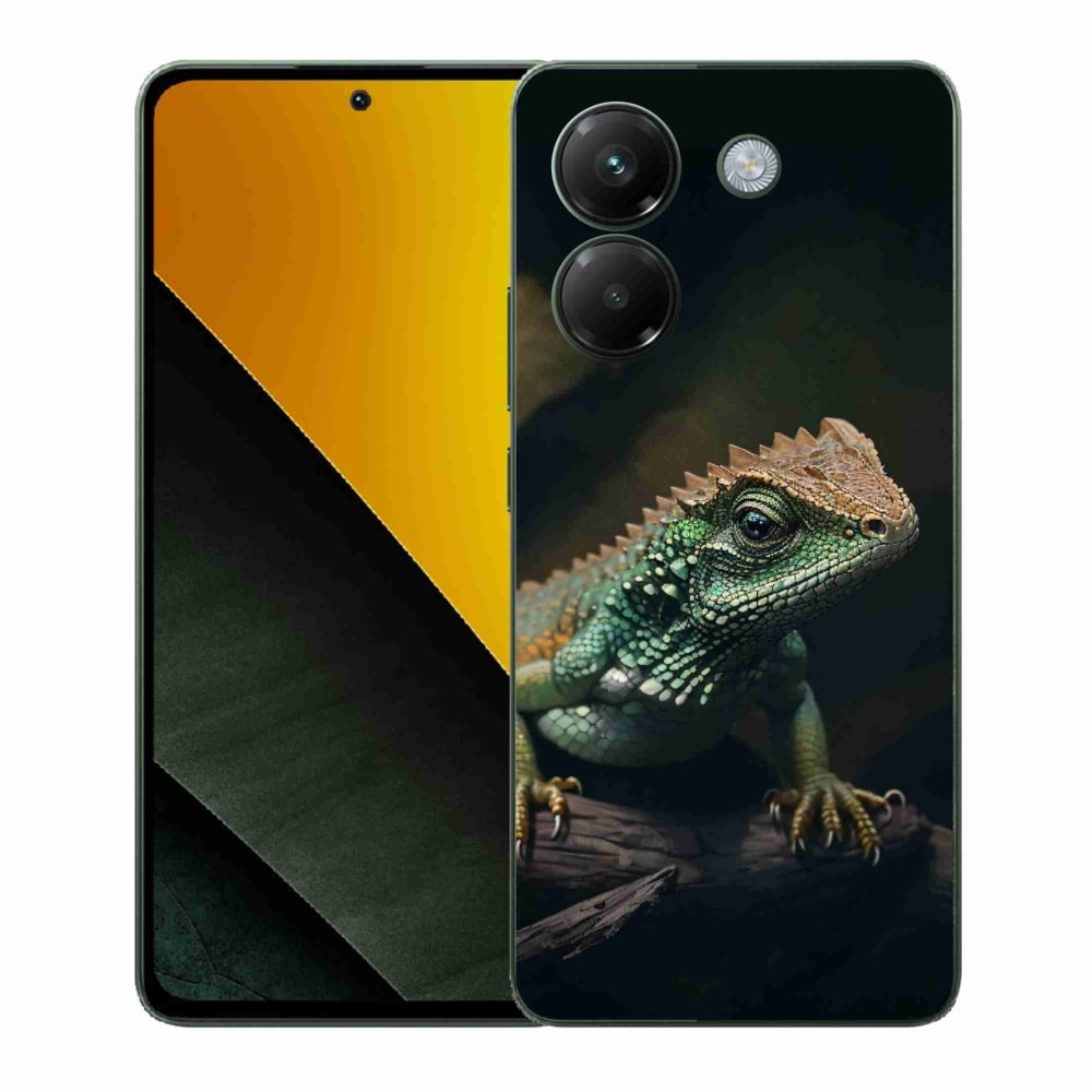 Gelový kryt mmCase na Xiaomi Poco M7 Pro 5G - ještěr