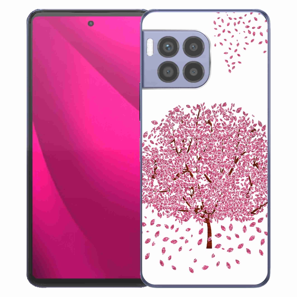 Gelový kryt mmCase na T-Mobile T Phone 2 Pro - kreslený strom s listy