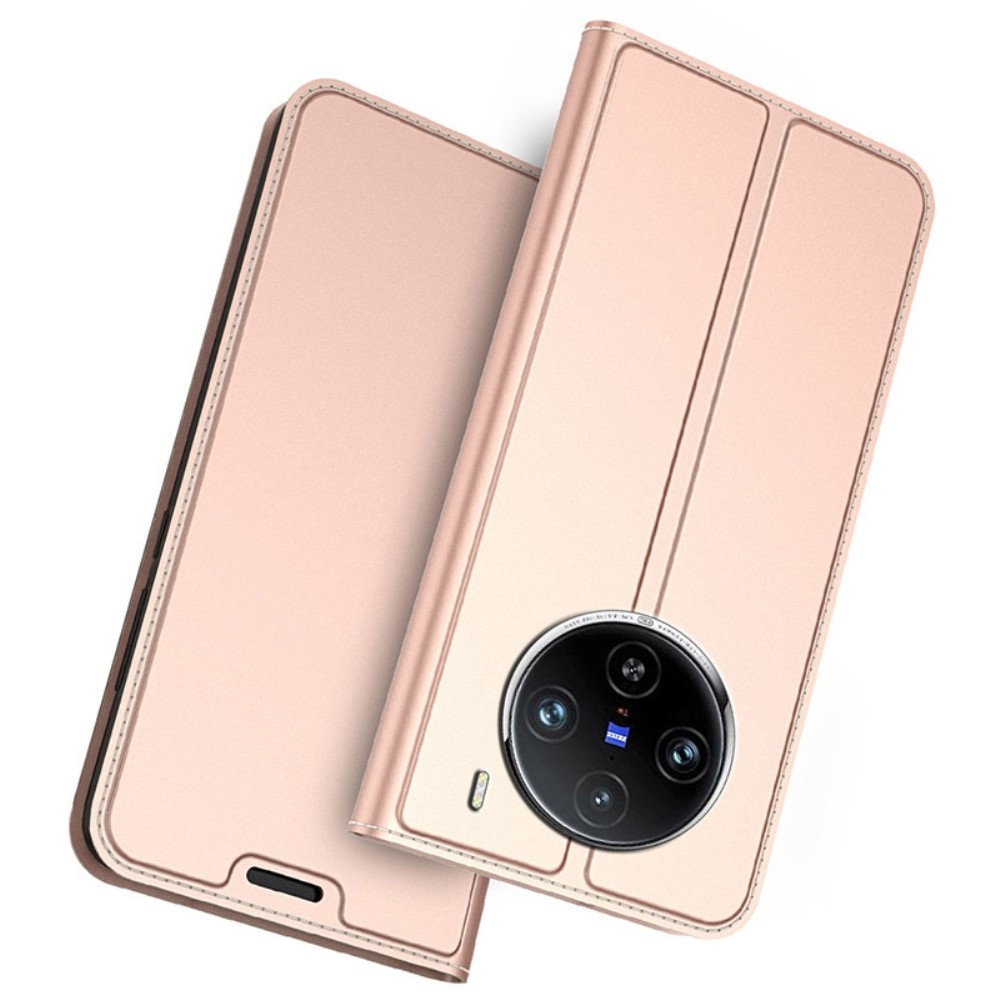 DUX knížkové pouzdro na Vivo X100 Pro 5G - růžovozlaté