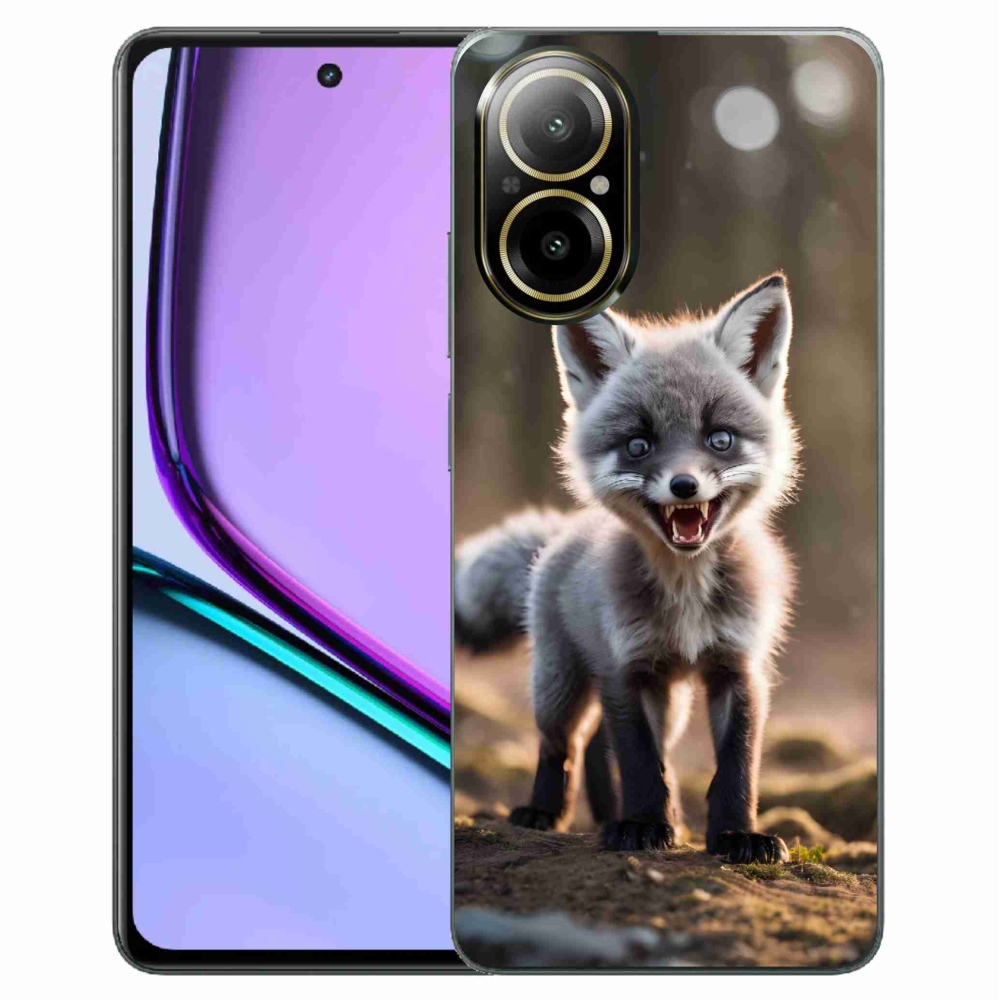 Gelový kryt mmCase na Realme C67 - rozzuřená liška