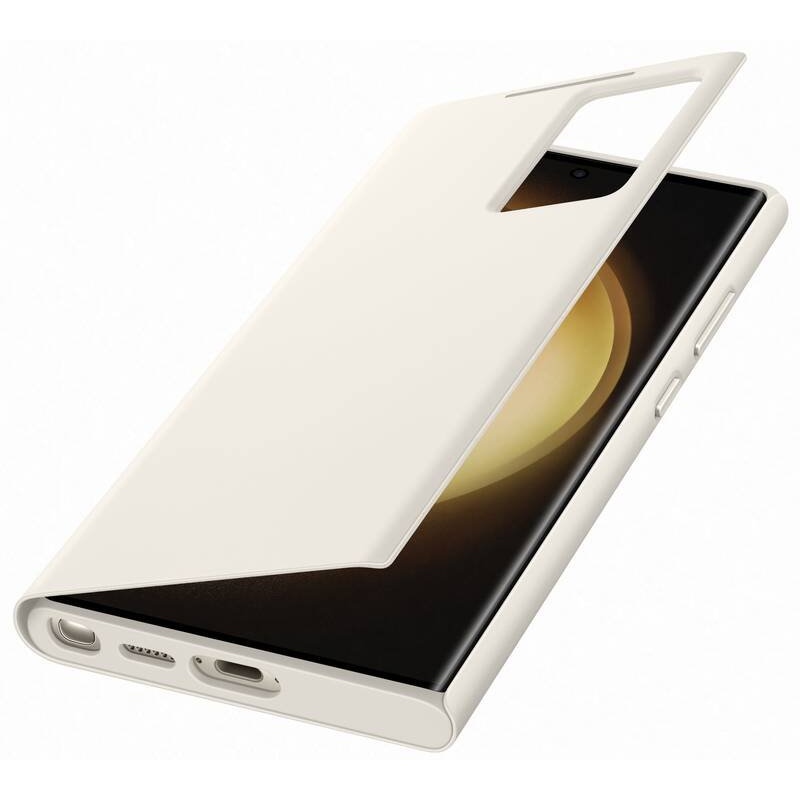 EF-ZS918CUE Samsung Clear View Pouzdro pro Galaxy S23 Ultra Cream