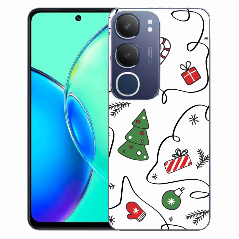 Gelový kryt mmCase na Vivo Y19s - vánoční motivy