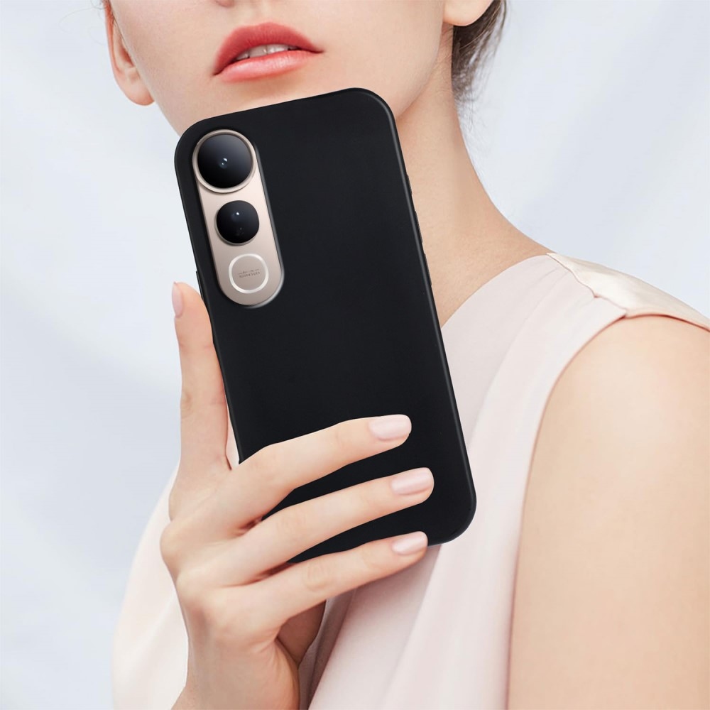 Matný gelový obal na Vivo V50 Lite 4G/5G - černý