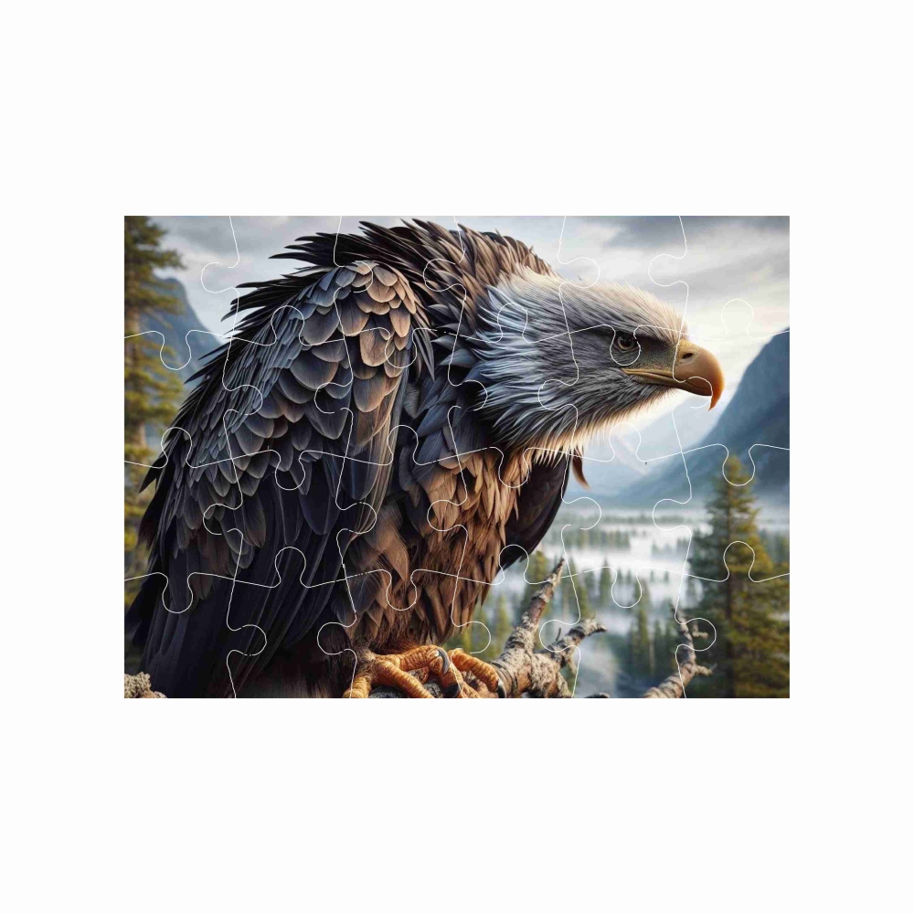 Puzzle 18x13cm (24 dílků) s obrázkem - orel