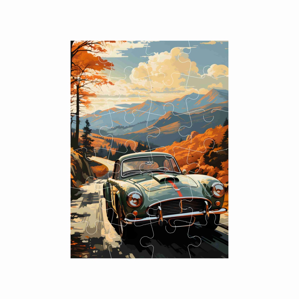 Puzzle 18x13cm (24 dílků) s obrázkem - veterán