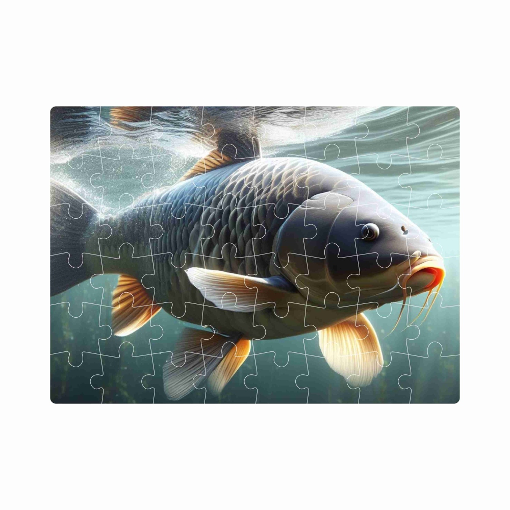 Puzzle 20x15cm (40 dílků) s obrázkem - kapr
