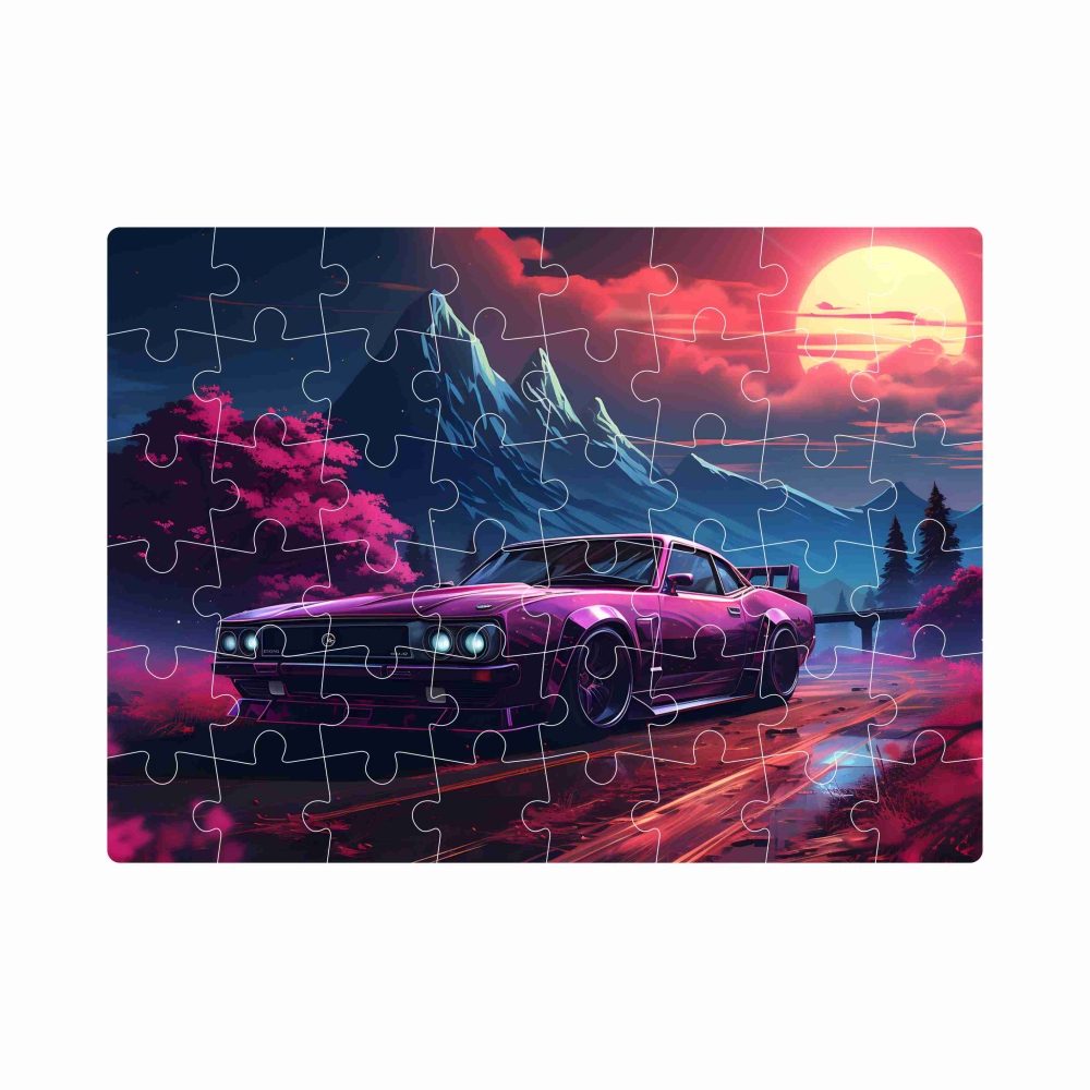 Puzzle 20x15cm (40 dílků) s obrázkem - sportovní auto