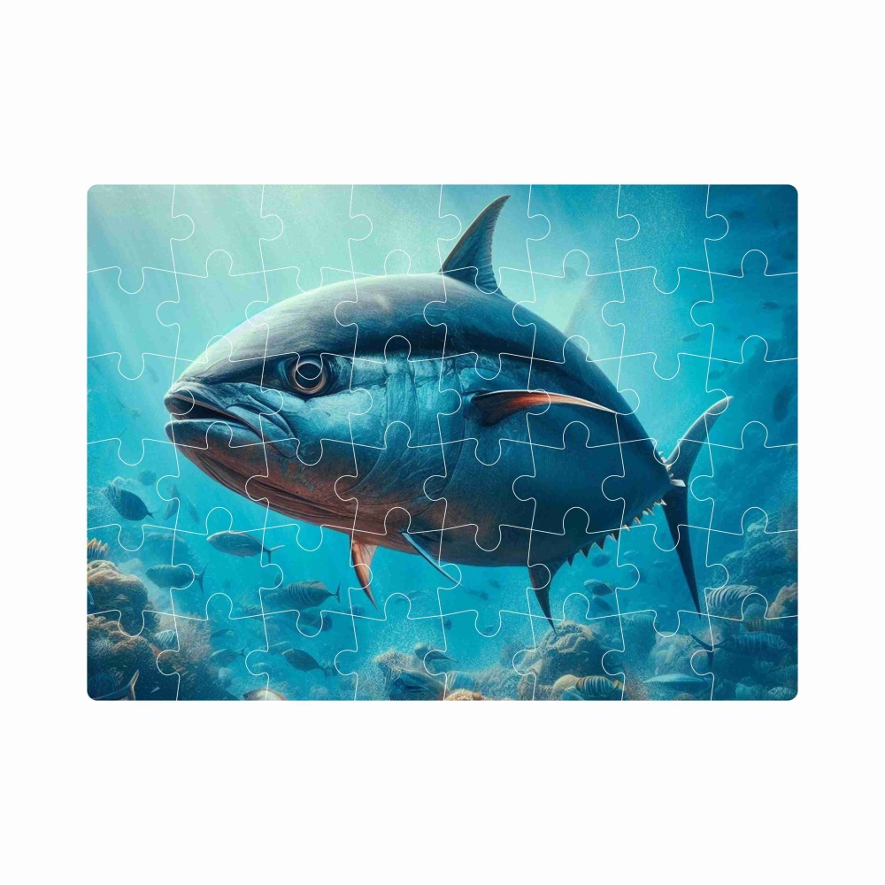 Puzzle 20x15cm (40 dílků) s obrázkem - tuňák