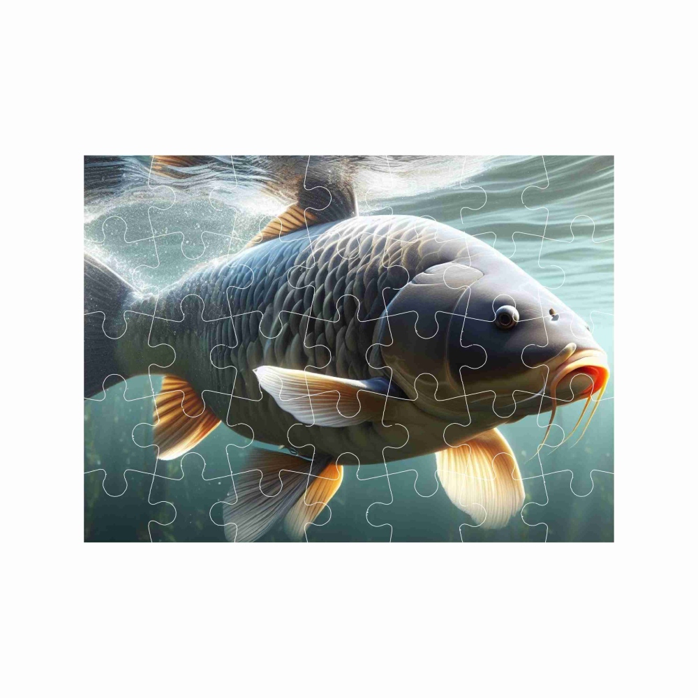 Puzzle 27x19,5cm (35 dílků) s obrázkem - kapr