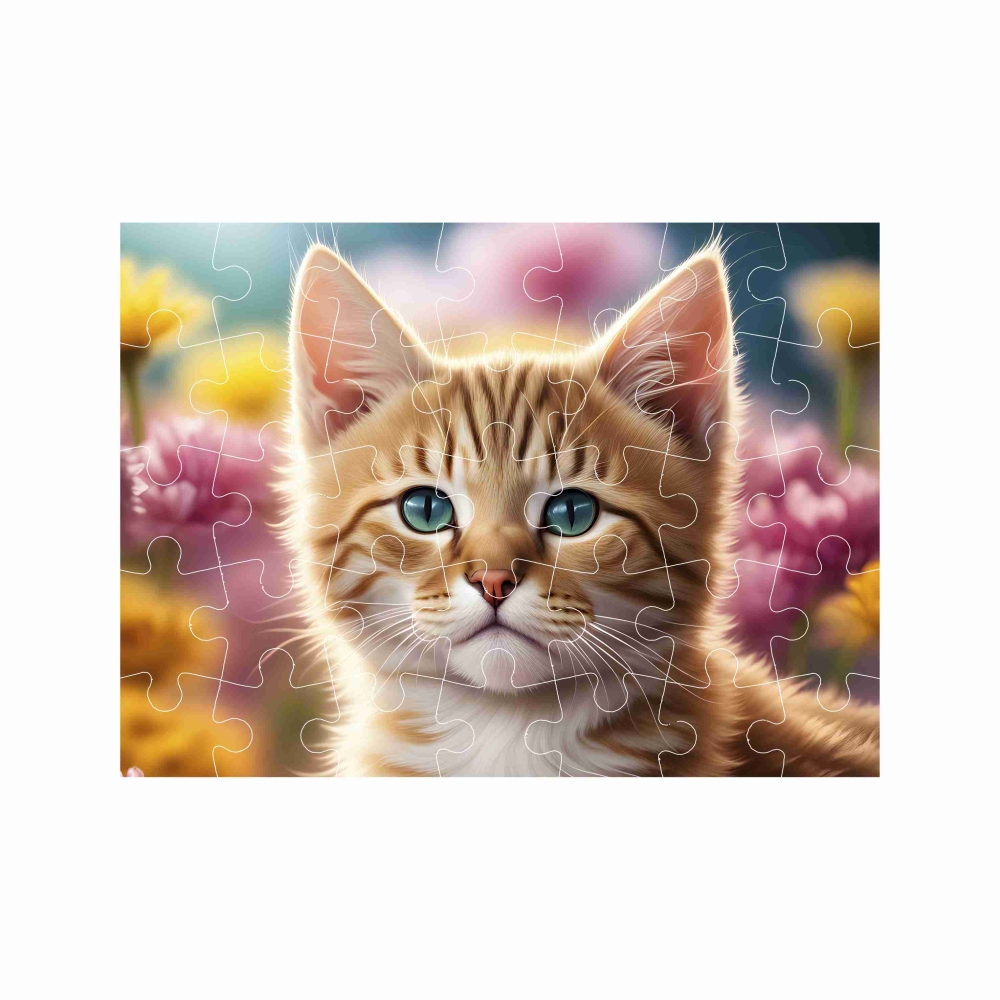 Puzzle 27x19,5cm (35 dílků) s obrázkem - kotě