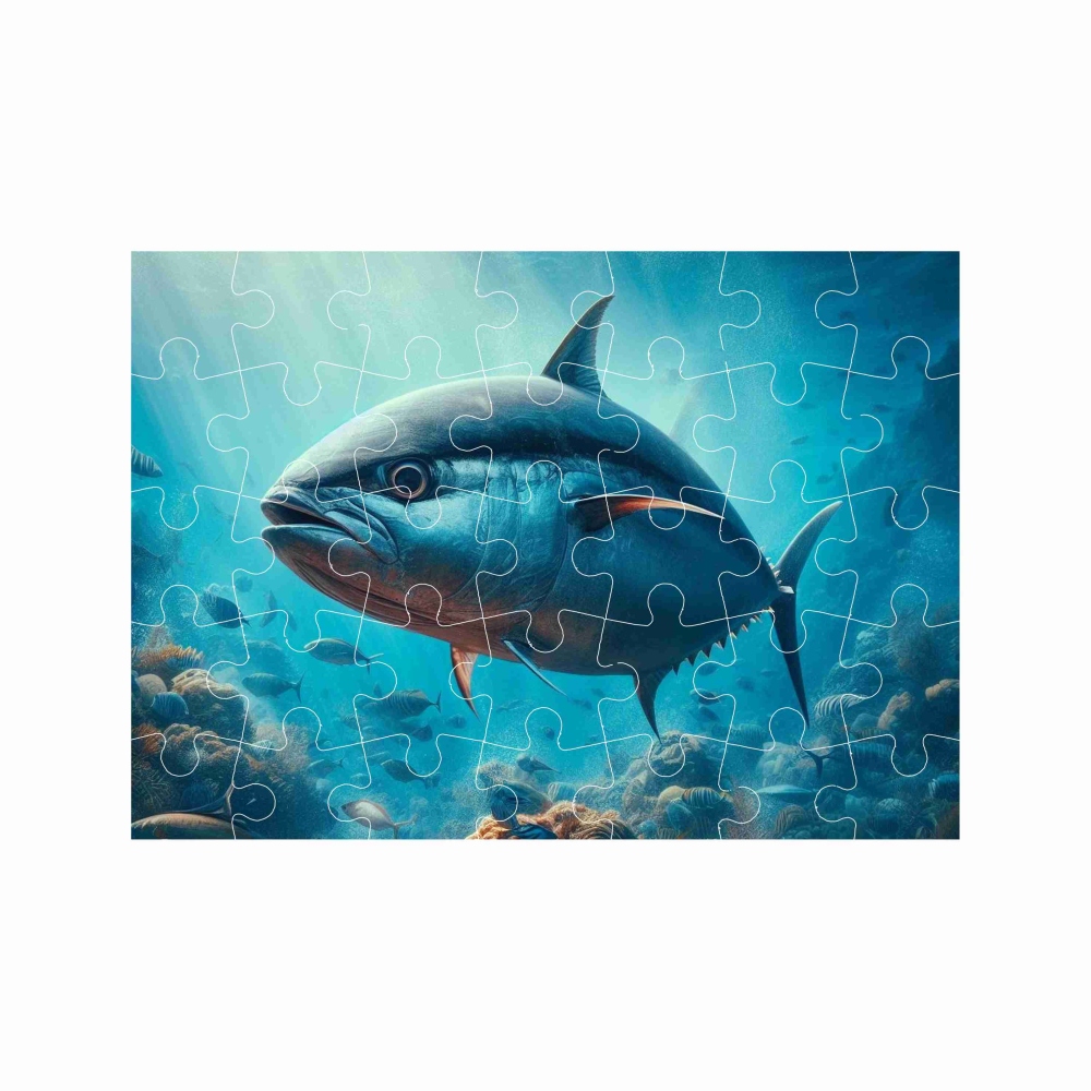 Puzzle 27x19,5cm (35 dílků) s obrázkem - tuňák