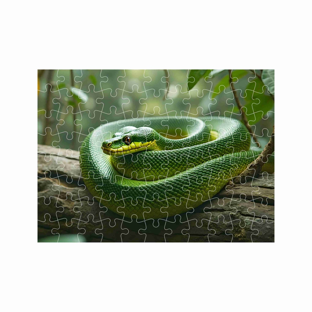 Puzzle 27x19,5cm (88 dílků) s obrázkem - had