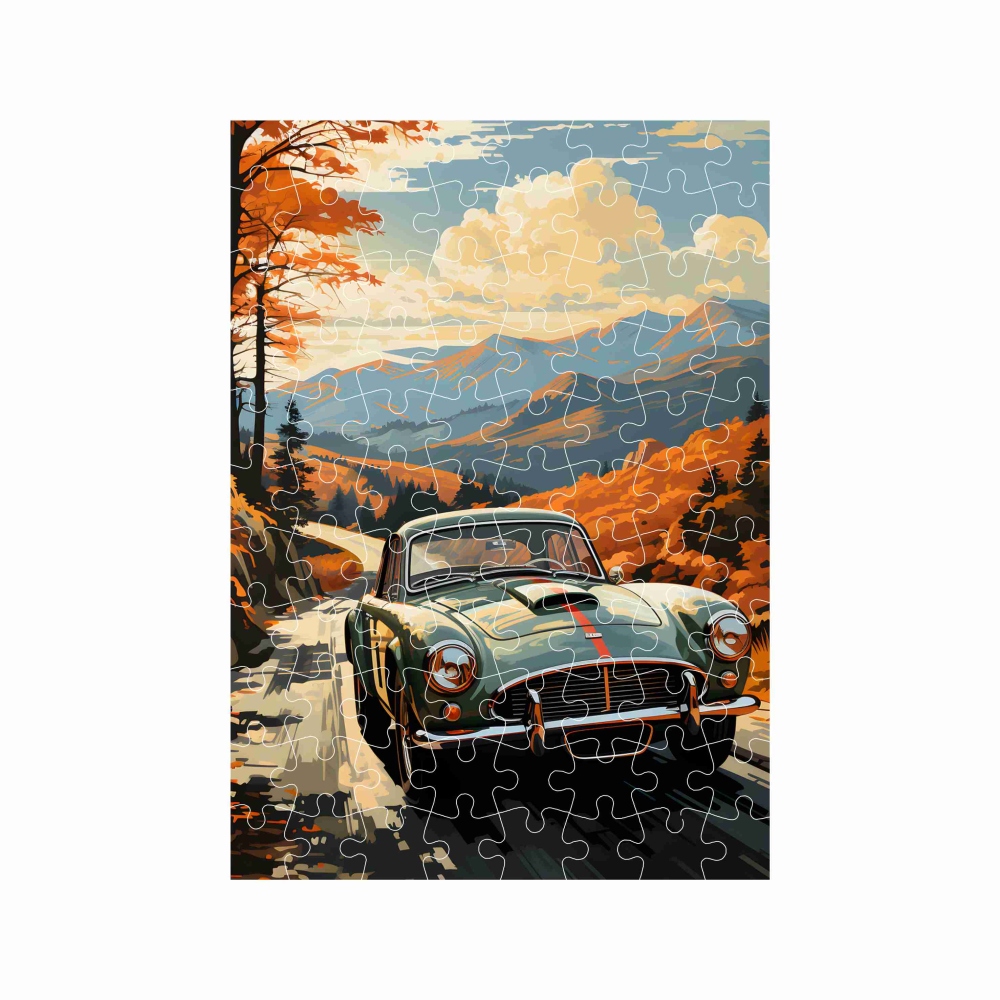 Puzzle 27x19,5cm (88 dílků) s obrázkem - veterán