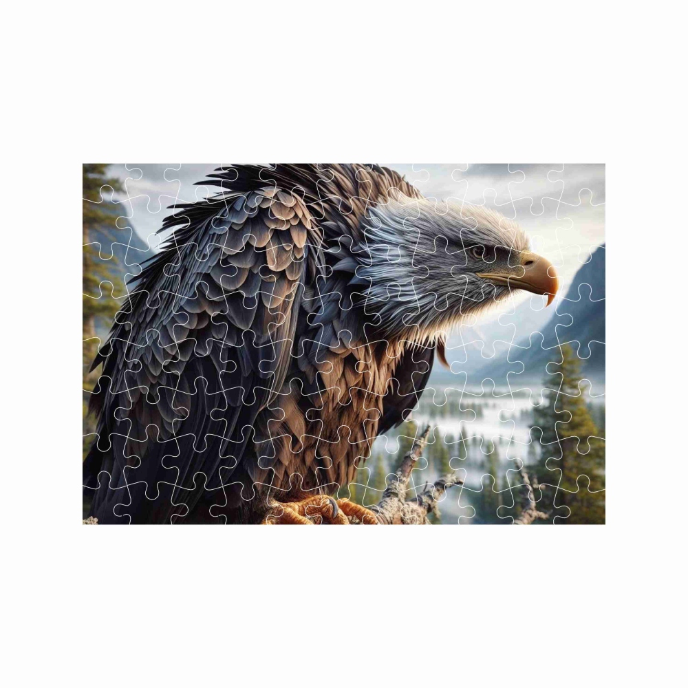 Puzzle A4 29x20cm (120 dílků) s obrázkem - orel