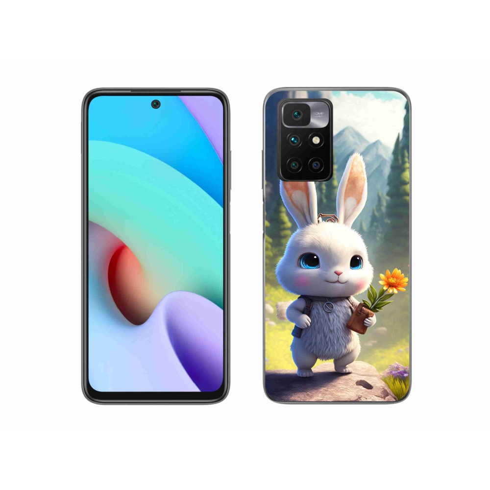 Gelový kryt mmCase na Xiaomi Redmi 10/Redmi 10 (2022) - roztomilý králíček