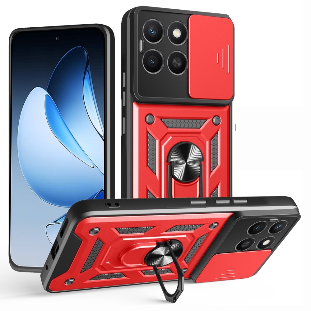 Slide odolný kryt na Honor X8c - červený