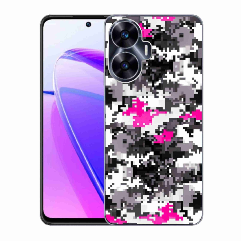 Gelový kryt mmCase na Realme C55 - maskáčový vzor 4