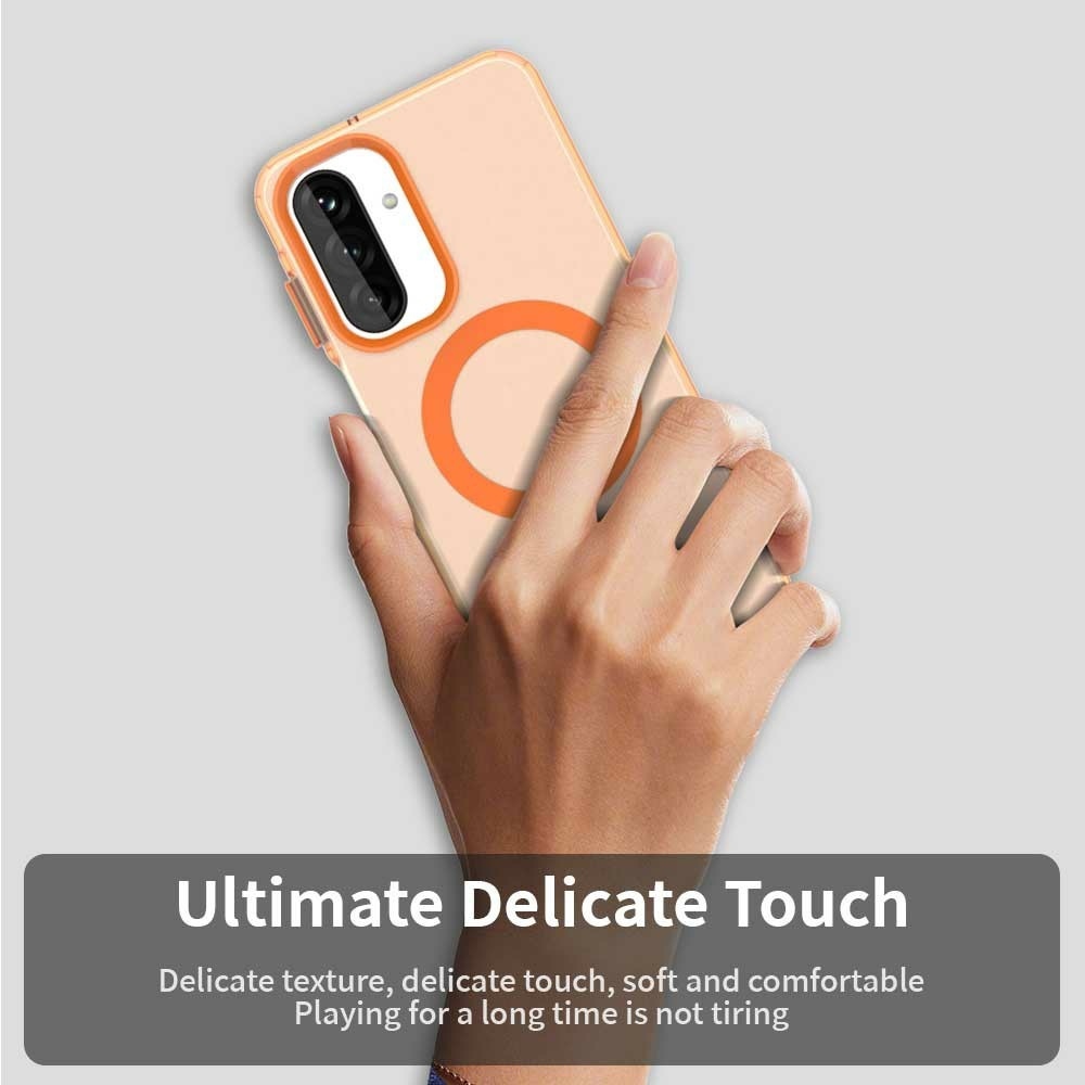 Candy gelový obal s MagSafe na Samsung Galaxy A26 5G - oranžový