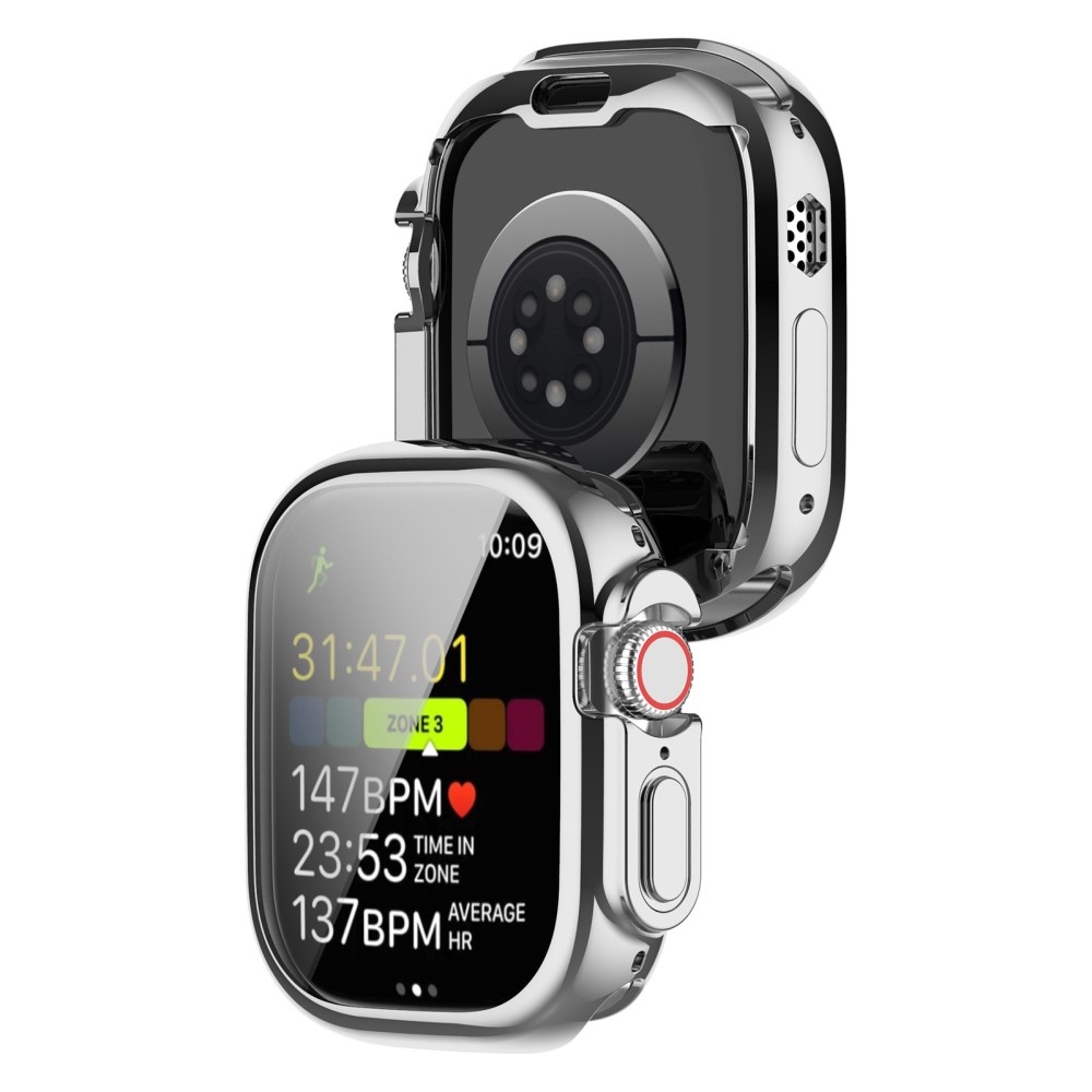 Soft nasazovací gelové ochranné pouzdro pro Apple Watch Ultra/Ultra 2 49 mm - stříbrné