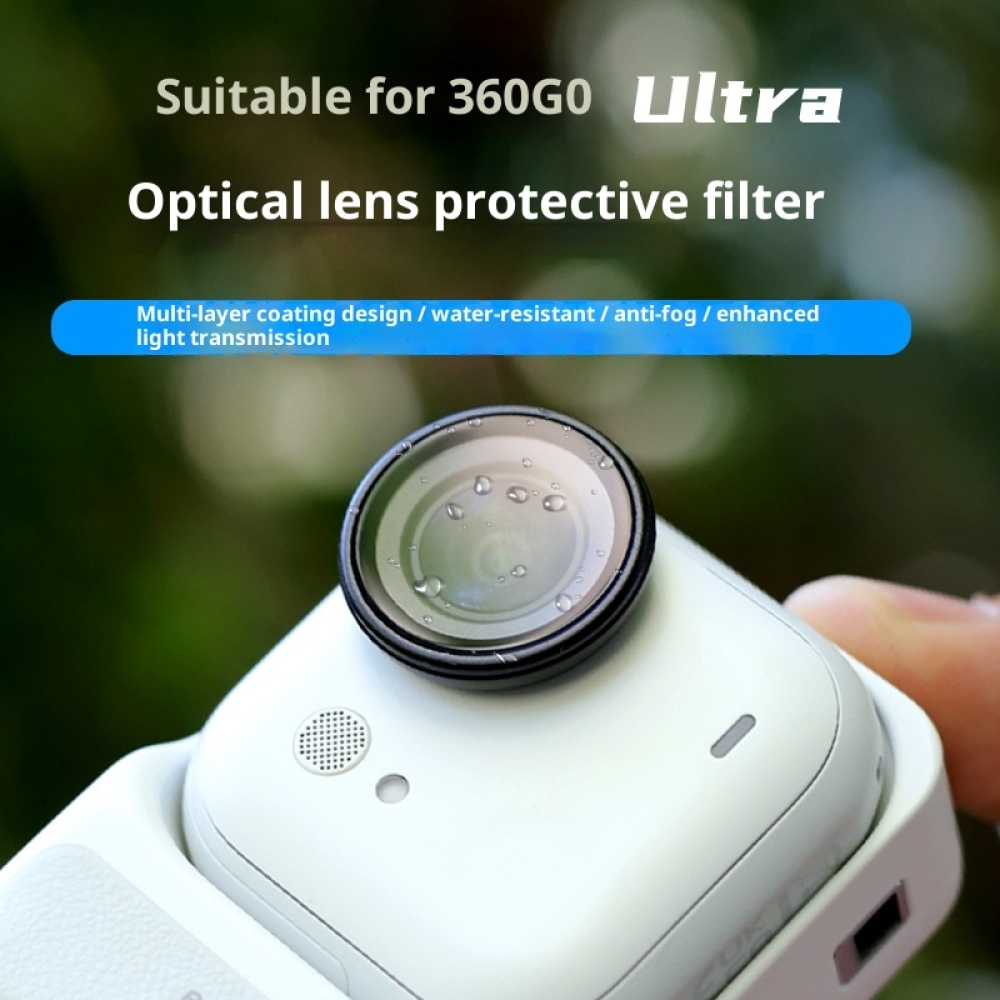 Hliníkový ochranný kryt objektivu s tvrzeným sklem pro Insta360 GO Ultra