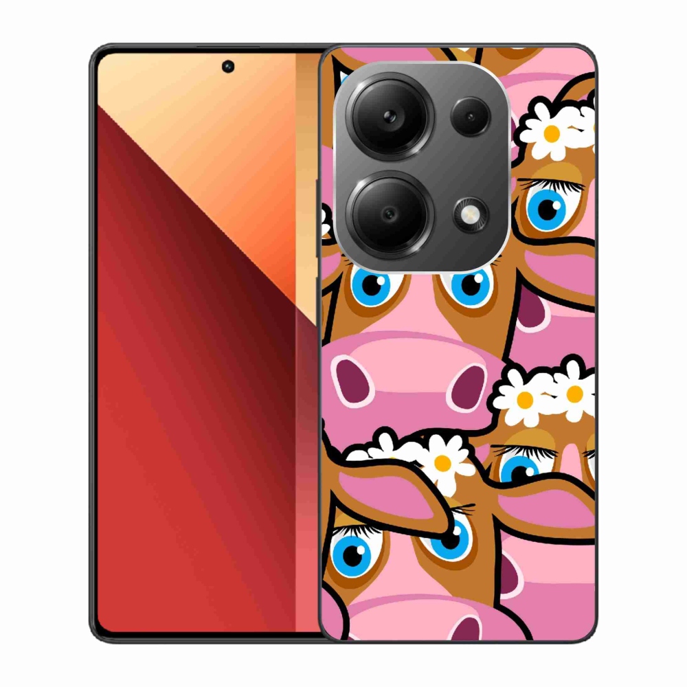 Gelový kryt mmCase na Xiaomi Redmi Note 13 Pro 4G/Poco M6 Pro - kreslené kravičky