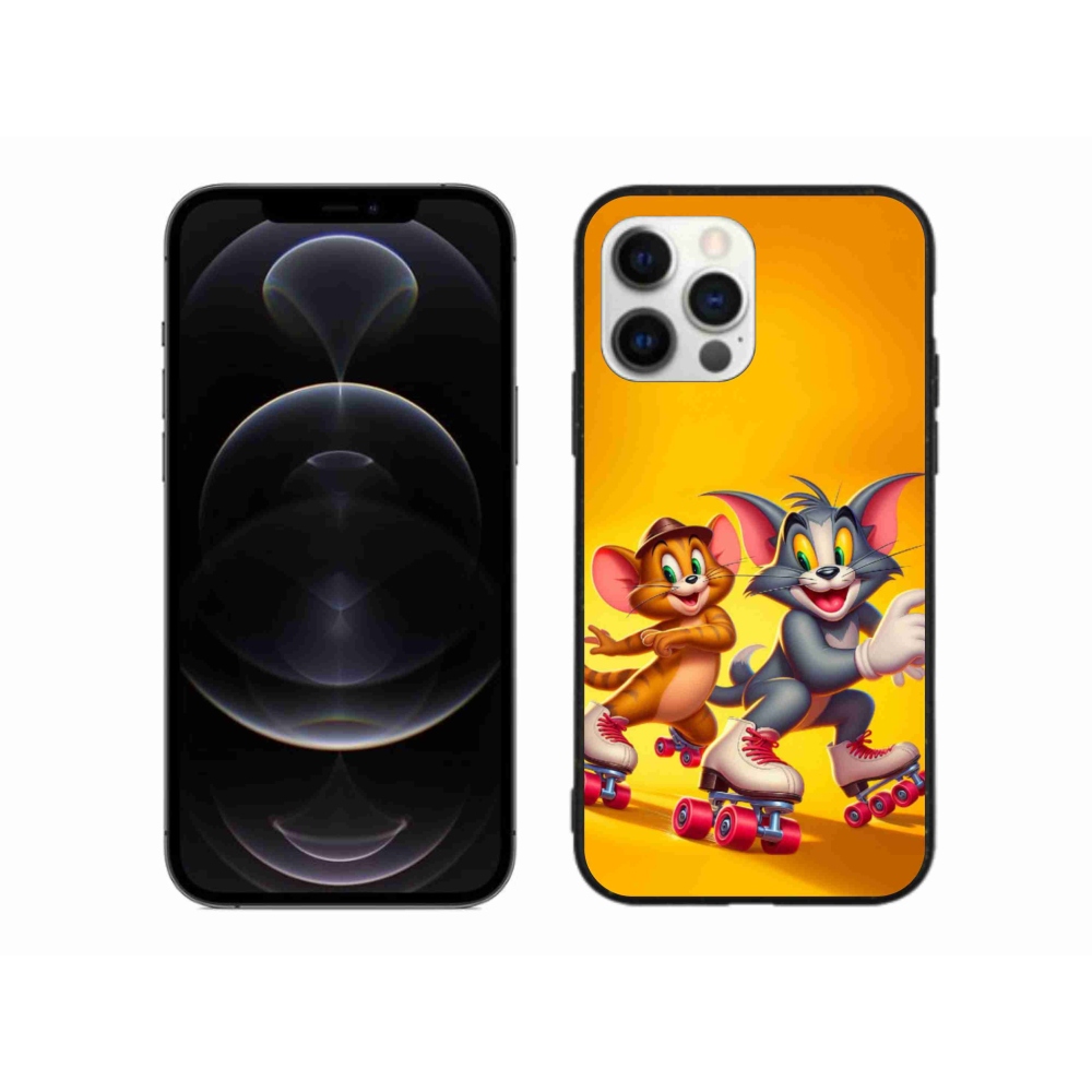 Gelový kryt mmCase na iPhone 12 Pro Max - tom a jerry