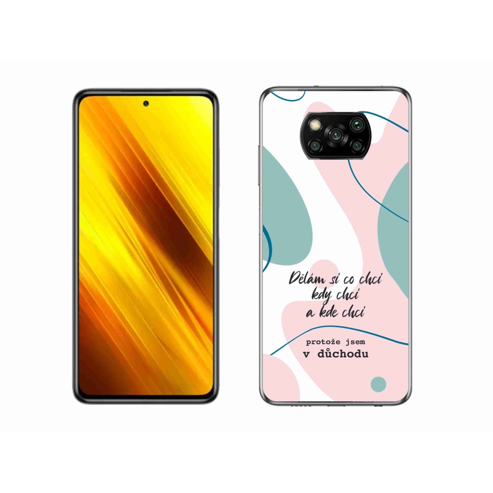 Gelový kryt mmCase na Xiaomi Poco X3 Pro - vtipný text 10 bílé pozadí
