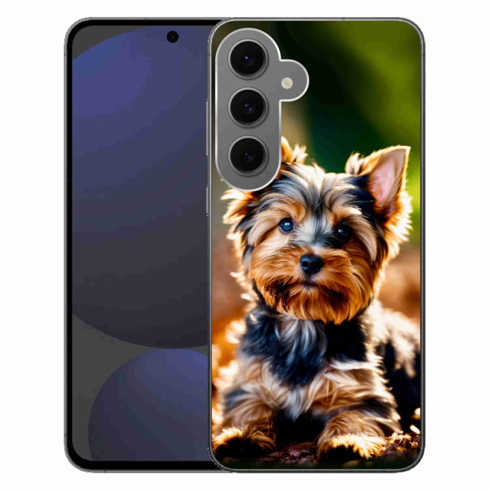 Gelový kryt mmCase na Samsung Galaxy S24 FE - jorkšír 10