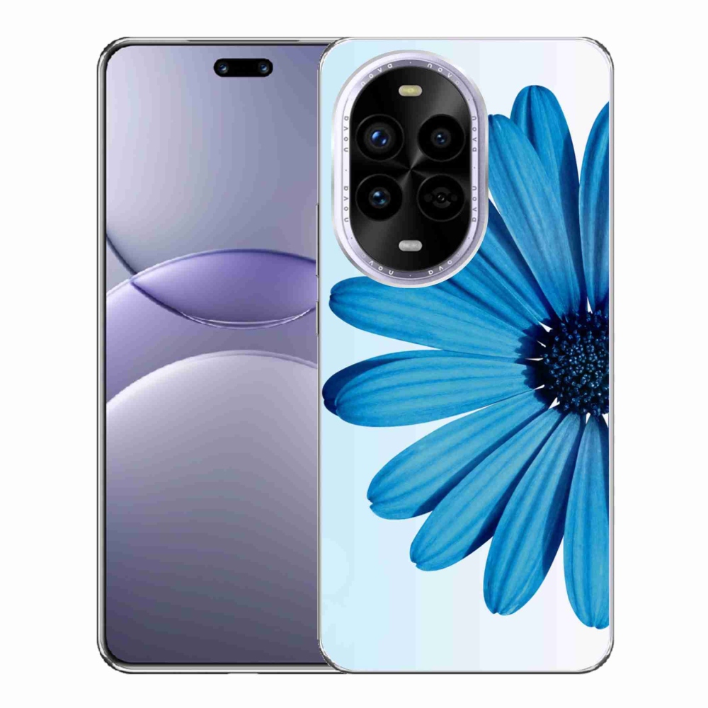 Gelový kryt mmCase na Huawei Nova 13 Pro 5G - modrá kopretina