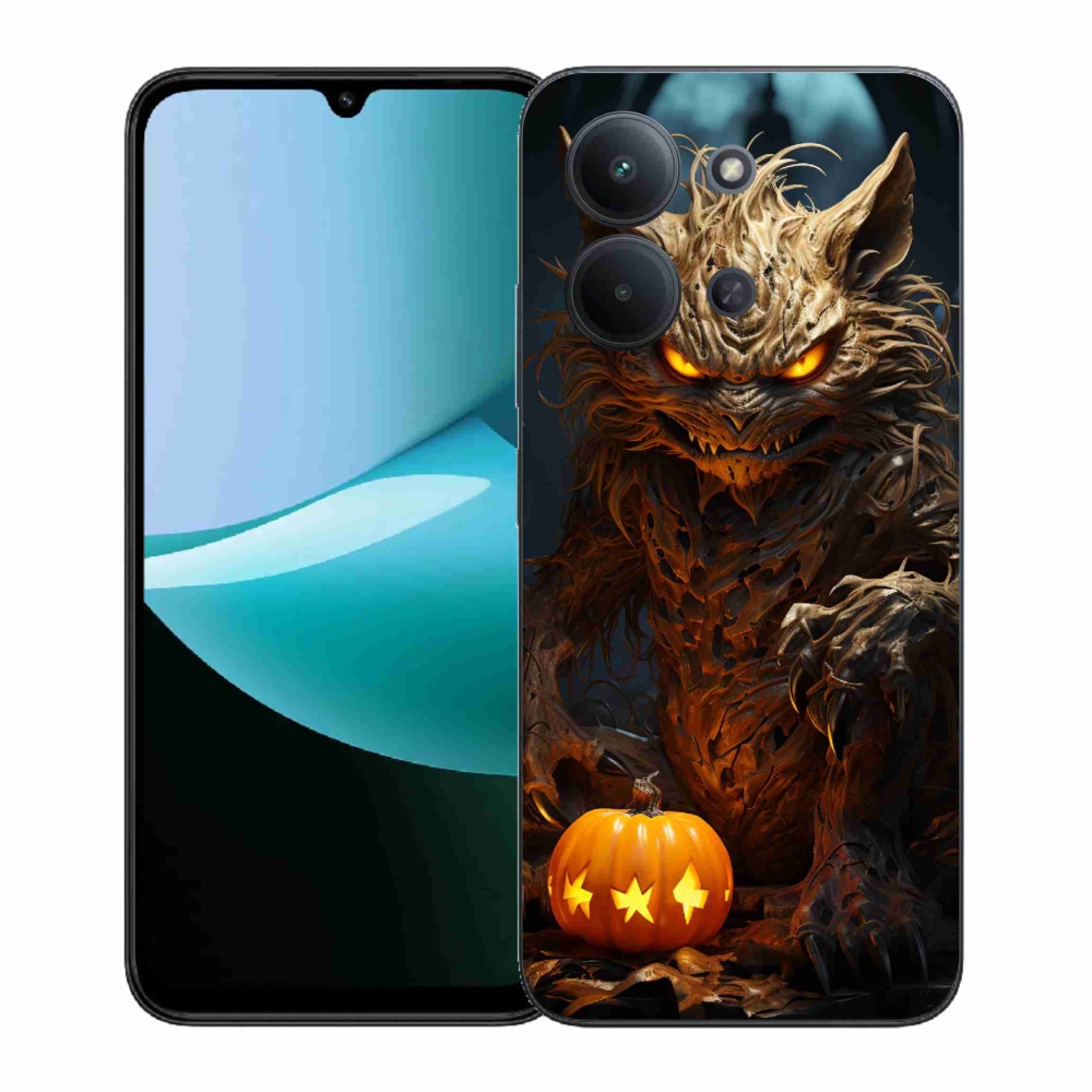 Gelový kryt mmCase na Xiaomi Redmi 15C 4G (171mm)/Poco C85 4G (171mm) - halloweenská příšera