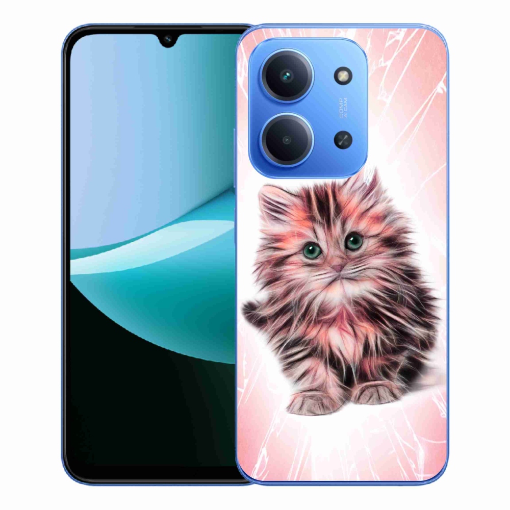 Gelový kryt mmCase na Xiaomi Redmi 15C 4G/5G (173mm) - roztomilé kotě