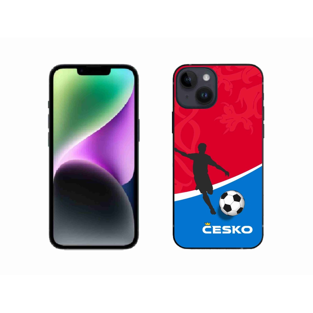 Gelový kryt mmCase na iPhone 14 - fotbal Česko