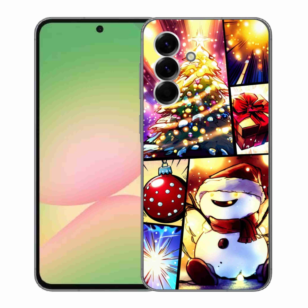 Gelový kryt mmCase na Samsung Galaxy A56 5G - vánoční motivy 1