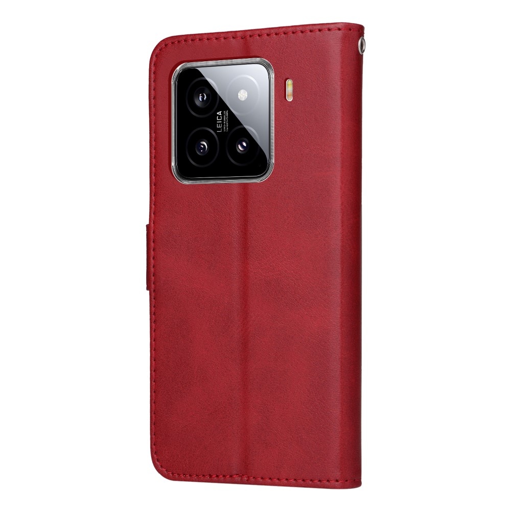 Clots knížkové pouzdro na Xiaomi 15 - červené