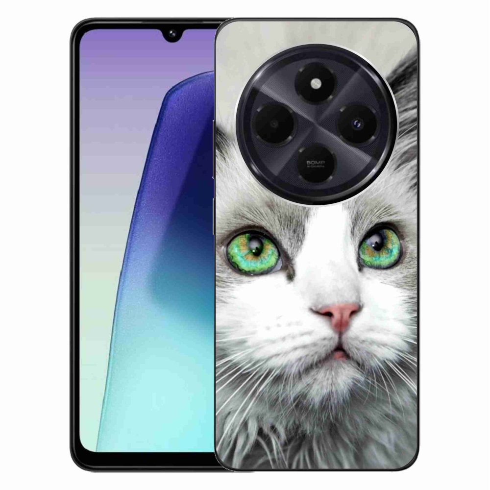Gelový kryt mmCase na Xiaomi Redmi 14C/Poco C75 - kočičí pohled