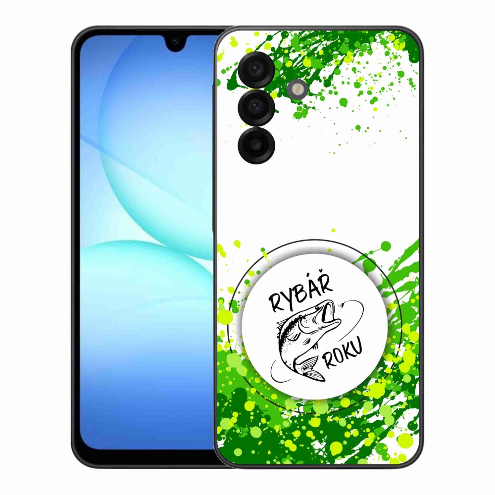 Gelový kryt mmCase na Samsung Galaxy A17 5G - rybář roku bílé pozadí