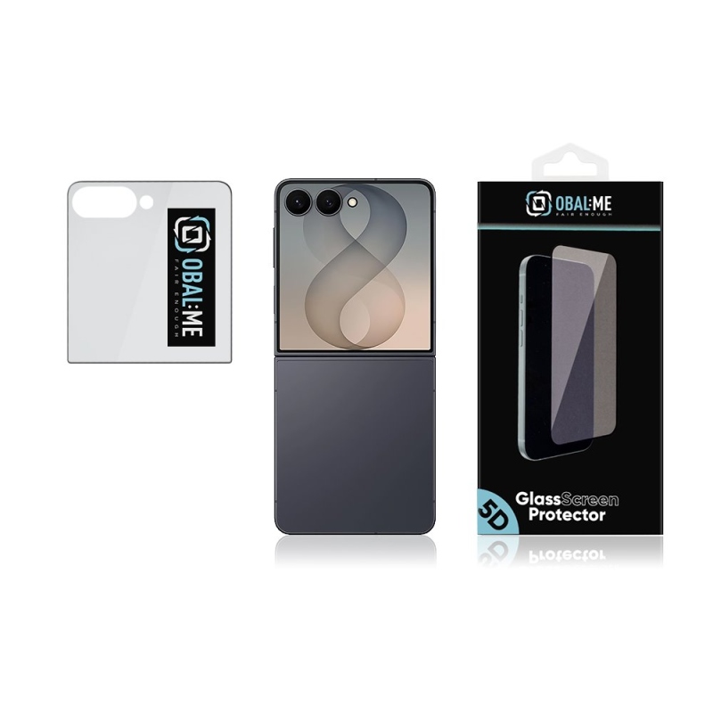 OBAL:ME 5D Tvrzené Sklo pro Samsung Galaxy Z Flip 8 Black