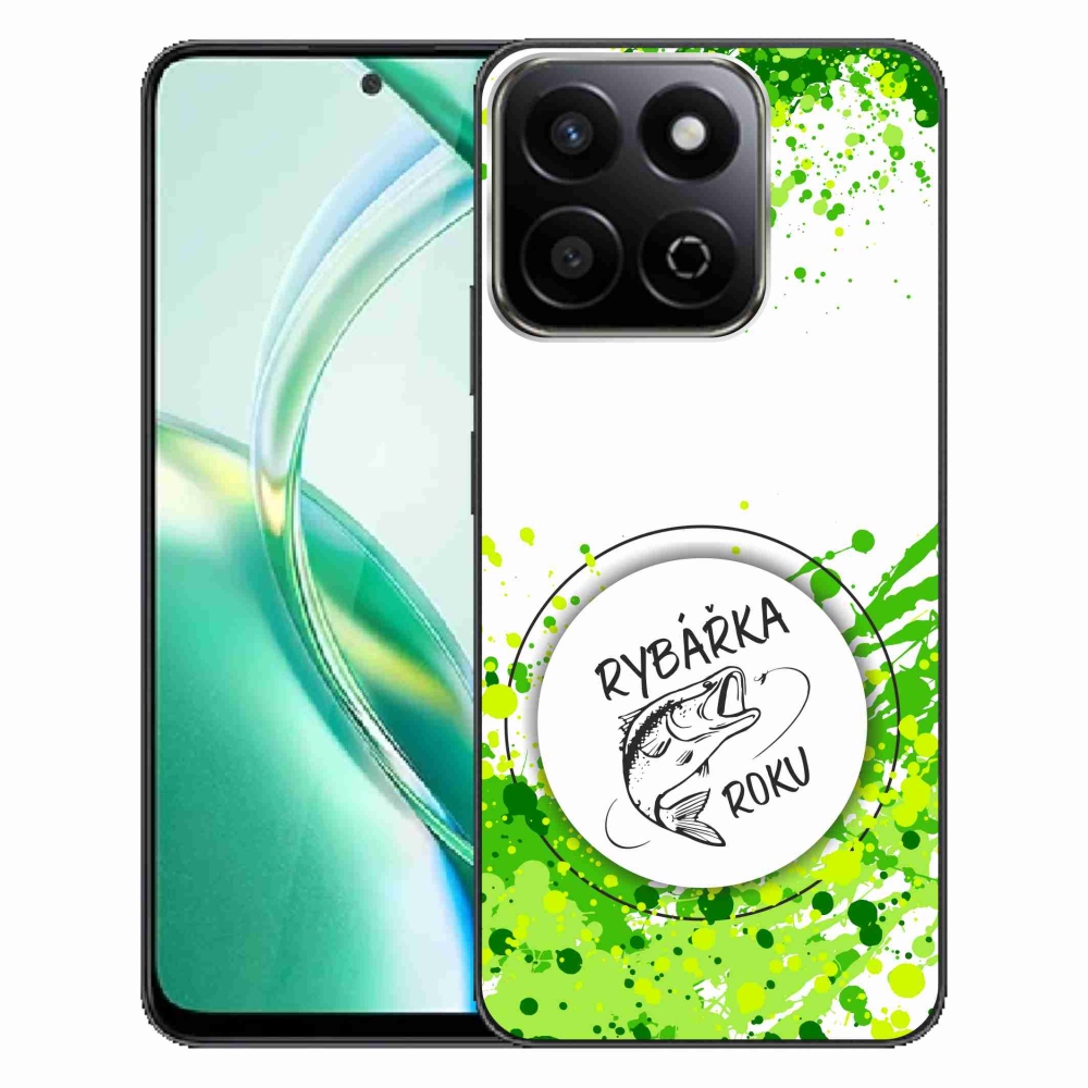 Gelový kryt mmCase na Honor 200 Smart 5G - rybářka roku bílé pozadí