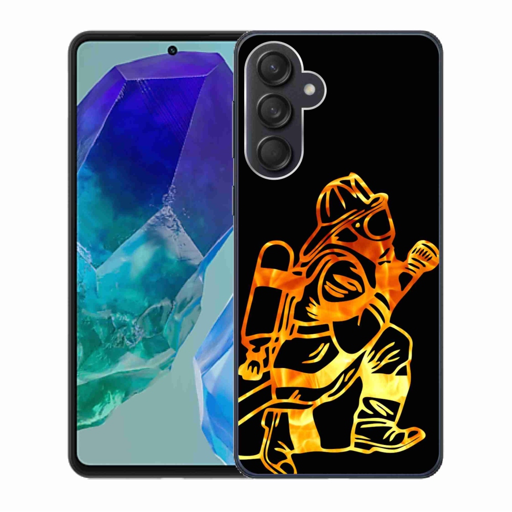 Gelový kryt mmCase na Samsung Galaxy M55 5G - hasič 1
