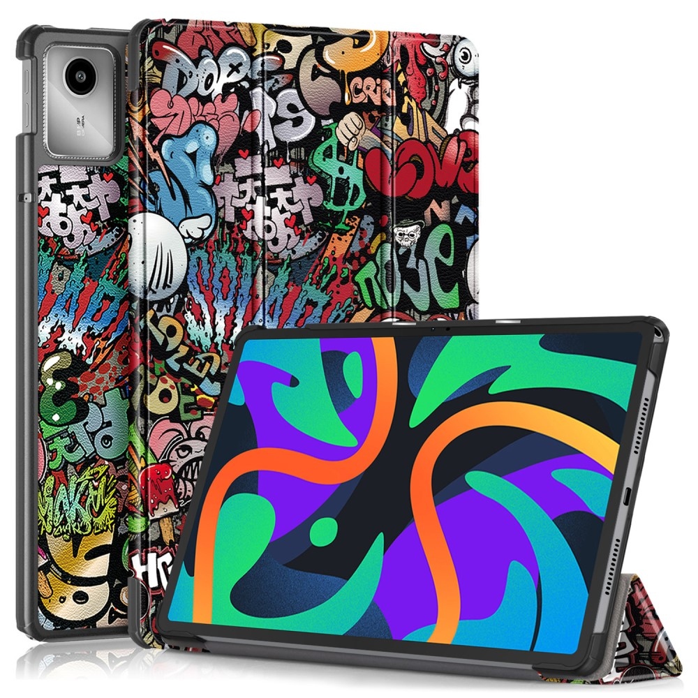 Patte chytré zavírací pouzdro na Lenovo Tab M11/Tab K11 - graffiti