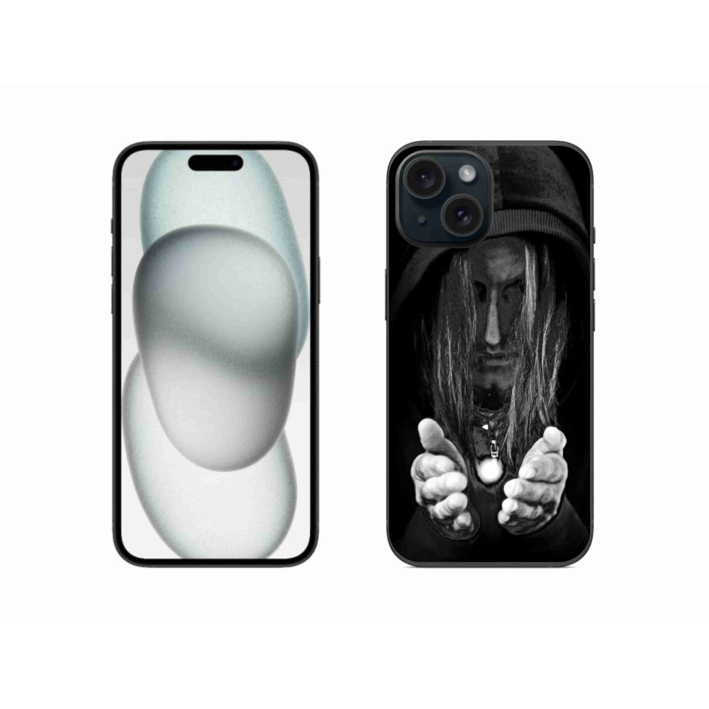 Gelový kryt mmCase na iPhone 15 - tajemná osoba