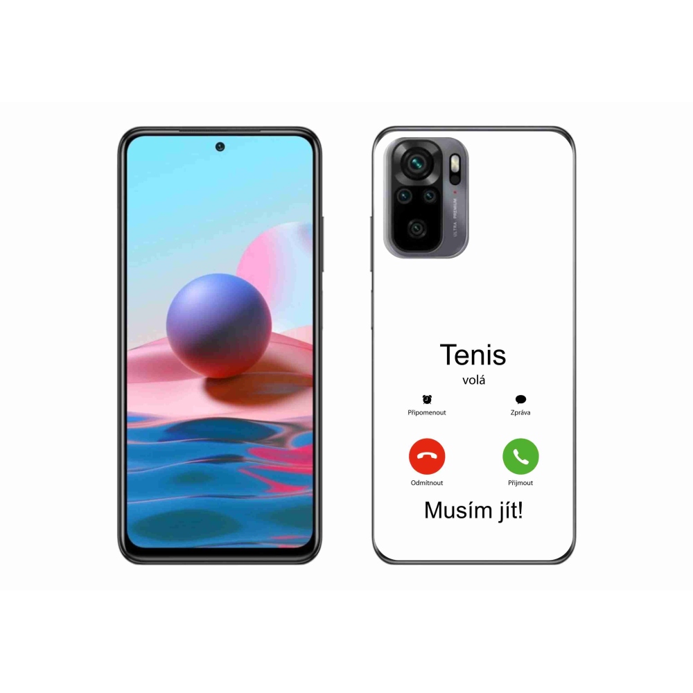 Gelový kryt mmCase na Xiaomi Redmi Note 10S - tenis volá bílé pozadí