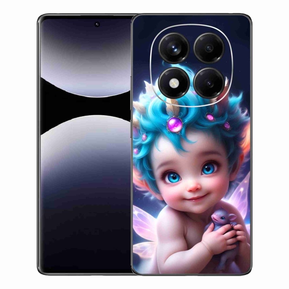 Gelový kryt mmCase na Xiaomi Redmi Note 14 Pro - dítě s motýlími křídly