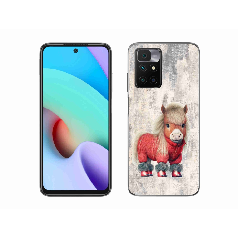 Gelový kryt mmCase na Xiaomi Redmi 10/Redmi 10 (2022) - poník ve svetru