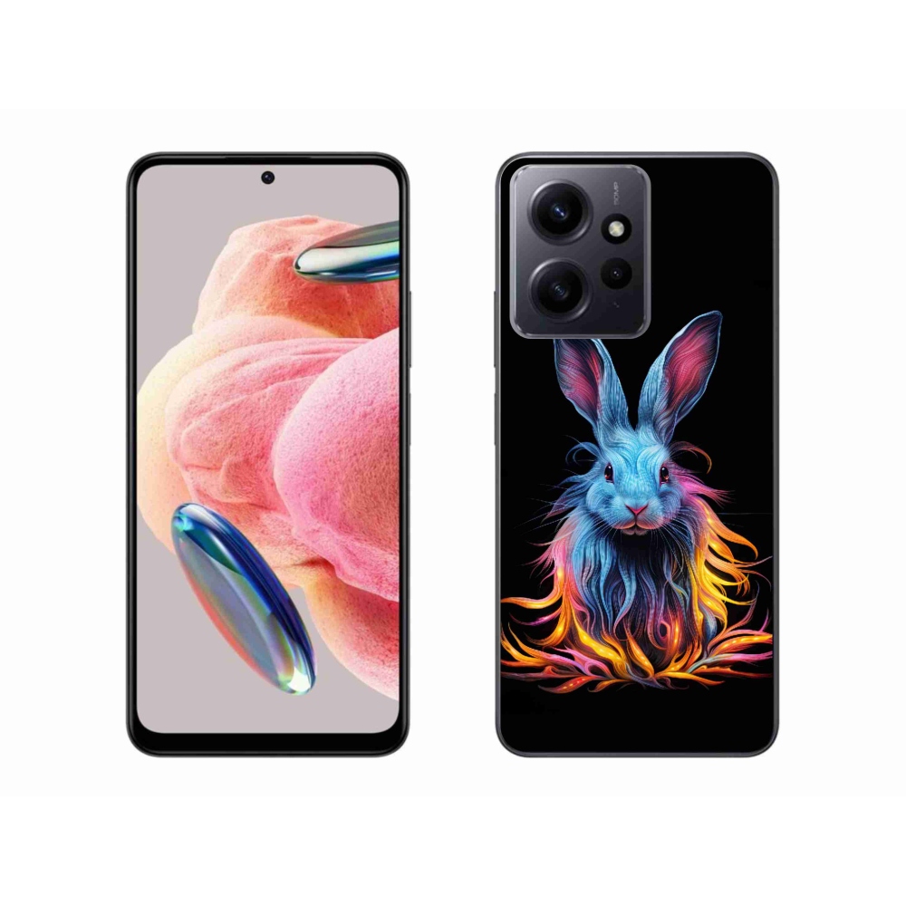 Gelový kryt mmCase na Xiaomi Redmi Note 12 4G - abstraktní zajíc