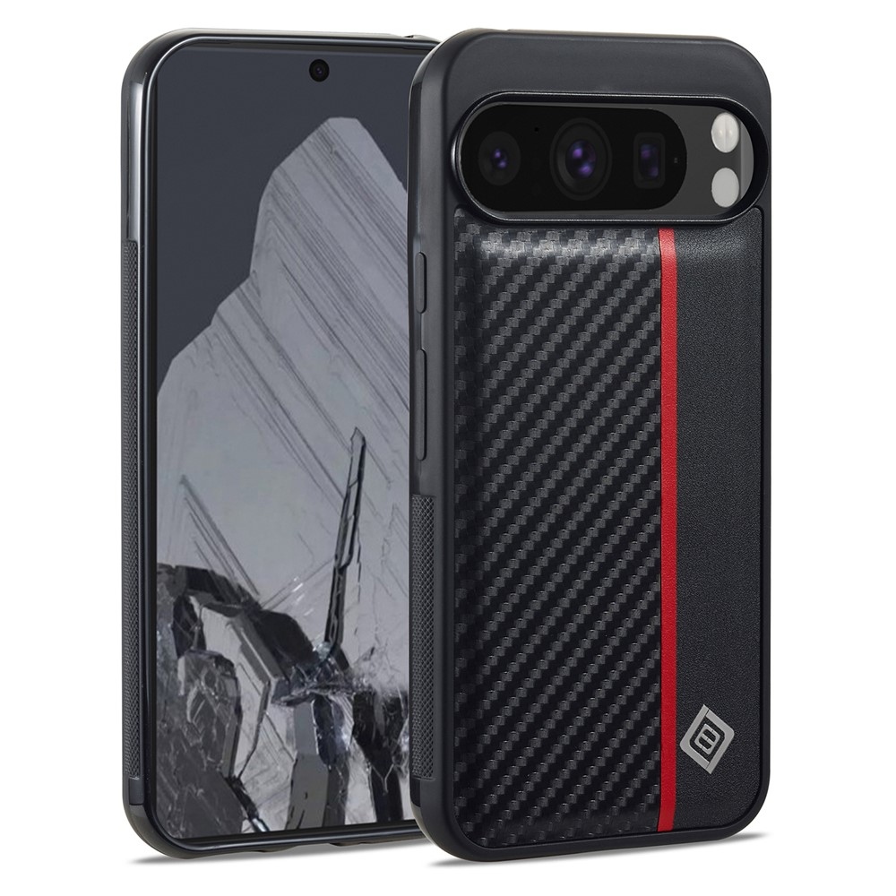 LC.IMEEKE odolný gelový obal na Google Pixel 10 Pro/Pixel 10 - černý/červený