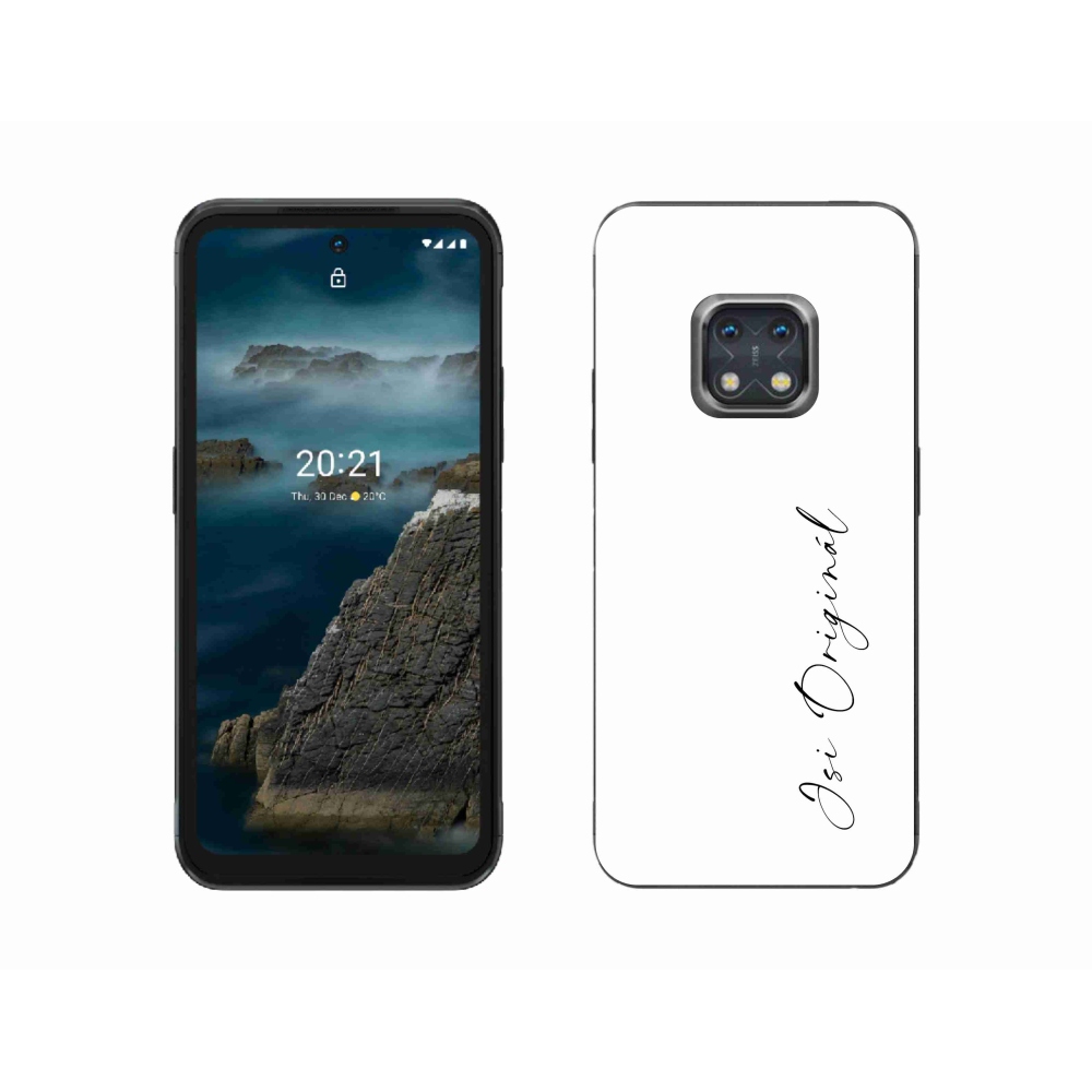 Gelový kryt mmCase na Nokia XR20 - jsi originál bílé pozadí