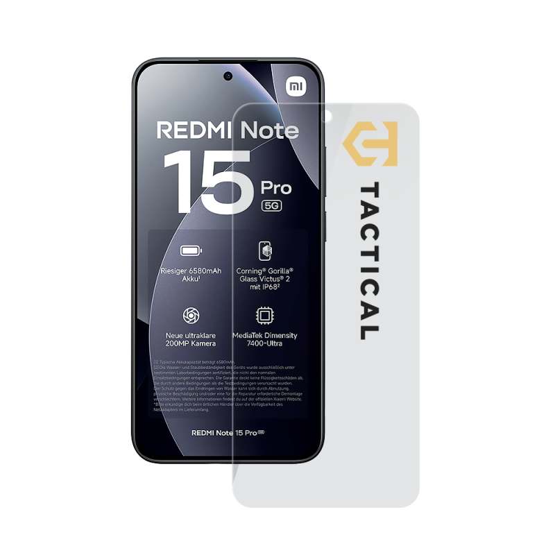Tactical Glass Shield 2.5D sklo pro Xiaomi Redmi Note 15 Pro Clear