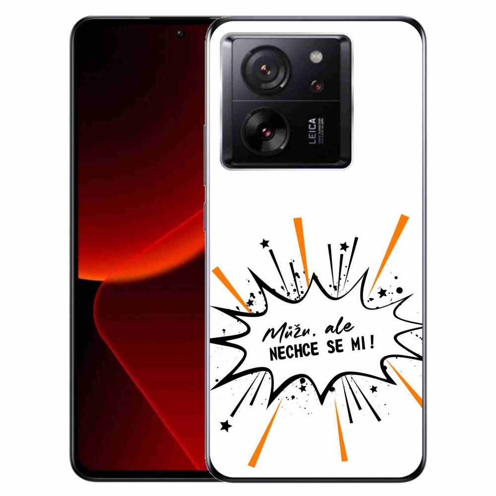 Gelový kryt mmCase na Xiaomi 13T/13T Pro - vtipný text 11 bílé pozadí